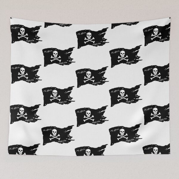 Artikelvorschau, Piratenflagge Algier Algerien - Piratengesellschaft entworfen und verkauft von WhereIsTravis.