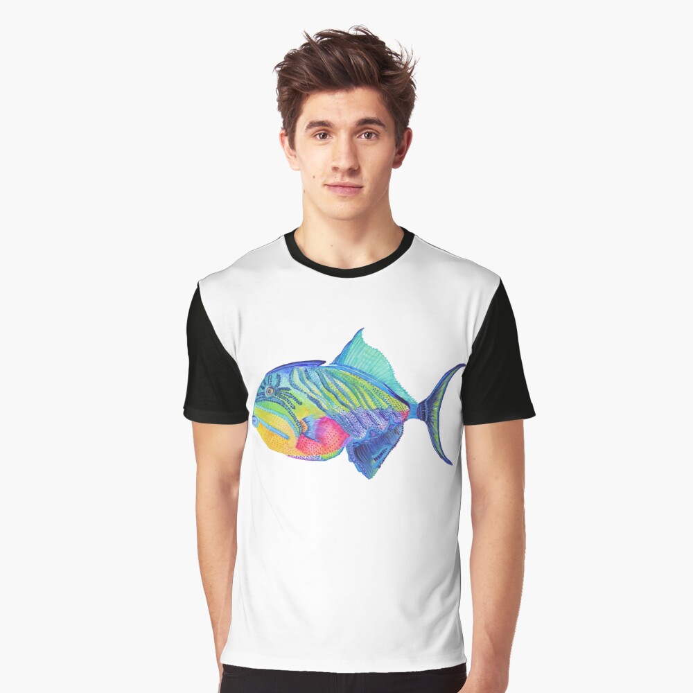 Parrot Fish Graphic T-Shirt