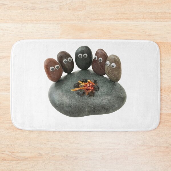 Item preview, Stone Campers Gather Around A Camp Fire designed and sold by Bagsyrose.