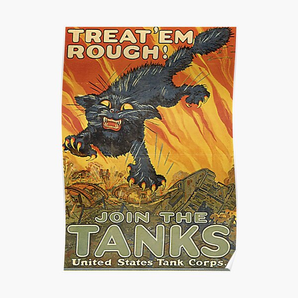 WW1 Propaganda Poster - U.S. Military Vintage Design Poster