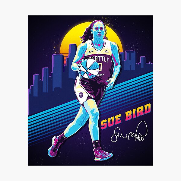 Lámina fotográfica «Sue Bird Legend Baloncesto 3000 Asistencias