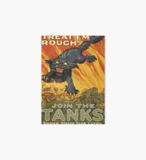WW1 Propaganda Poster - U.S. Military Vintage Design Art Board
