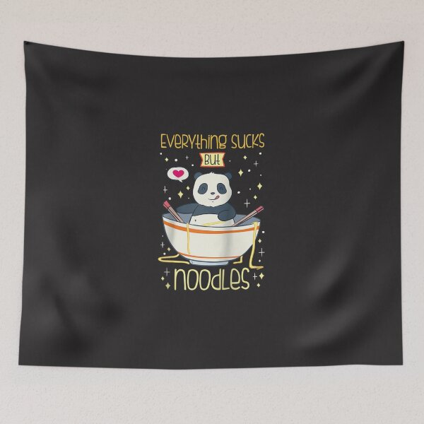 Item preview, Panda Ramen Noodle Raglan Base designed and sold by maykri5k.