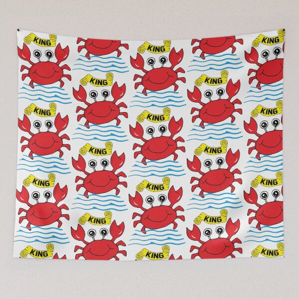 Item preview, King Crab T-shirt / Red crab fish t-shirt and sticker designed and sold by Billium Halder.