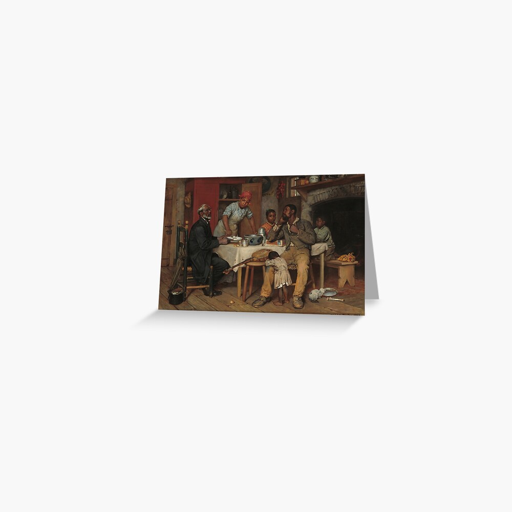 A Pastoral Visit Oil Painting by Richard Norris Brooke Greeting Card