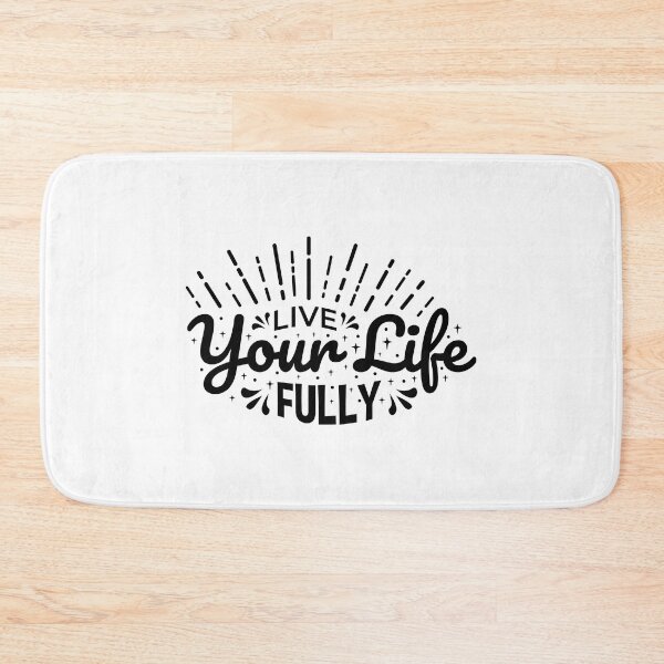 Item preview, Live Your Life Fully Always Think To Be Positive Aspire To Inspire Before The Expire Funny Saying Happy Life Apparel Essential Motivation Inspiration Joy Mood designed and sold by DesignByHeartUK.