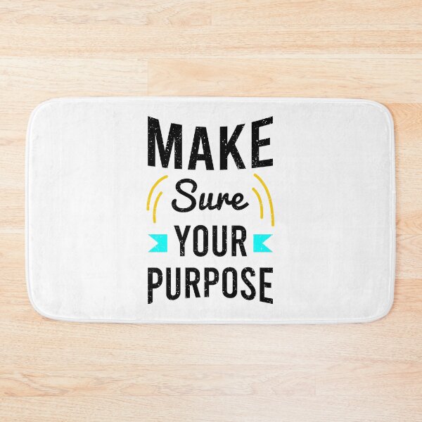 Item preview, Make Sure Your Purpose Always Think To Be Positive Aspire To Inspire Before The Expire Funny Saying Happy Life Apparel Essential Motivation Inspiration Joy Mood designed and sold by DesignByHeartUK.