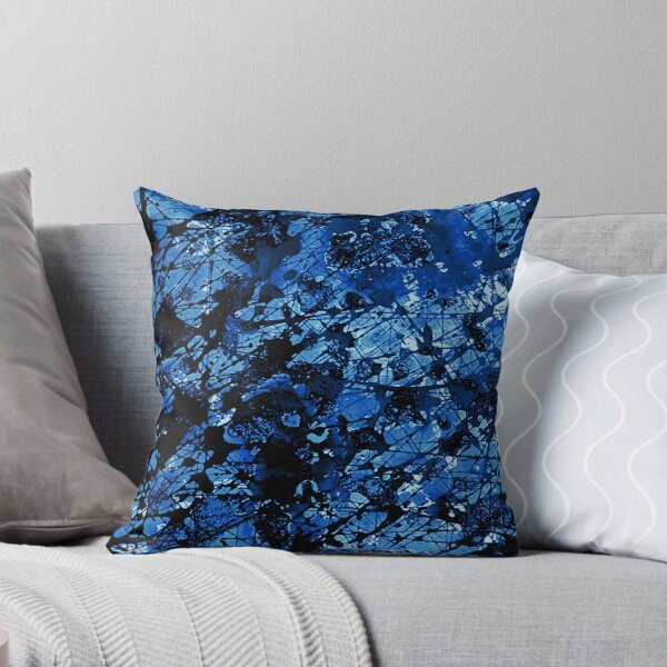 Item preview, Paint Splatter Texture Blue and Black by Kathryn Boundy designed and sold by OB-Studio.