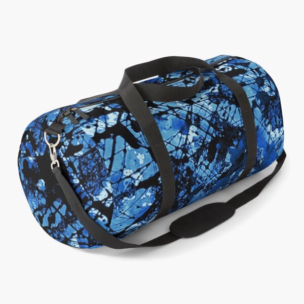 Aperçu de l'œuvre Paint Splatter Texture Bleu et Noir par Kathryn Boundy créée et vendue par OB-Studio.