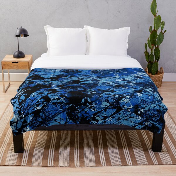 Item preview, Paint Splatter Texture Blue and Black by Kathryn Boundy designed and sold by OB-Studio.