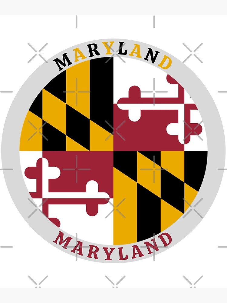 "Maryland State Flag Roundel" Poster for Sale by FedSherDesign Redbubble