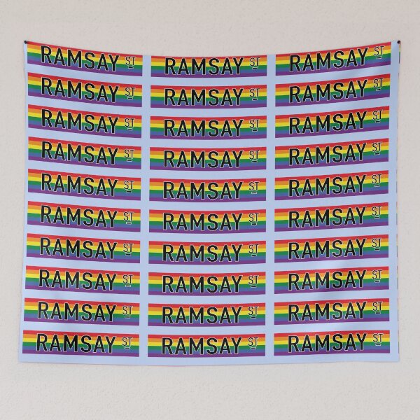 Item preview, Ramsay Street sign - Pride designed and sold by GoodNeighbours.