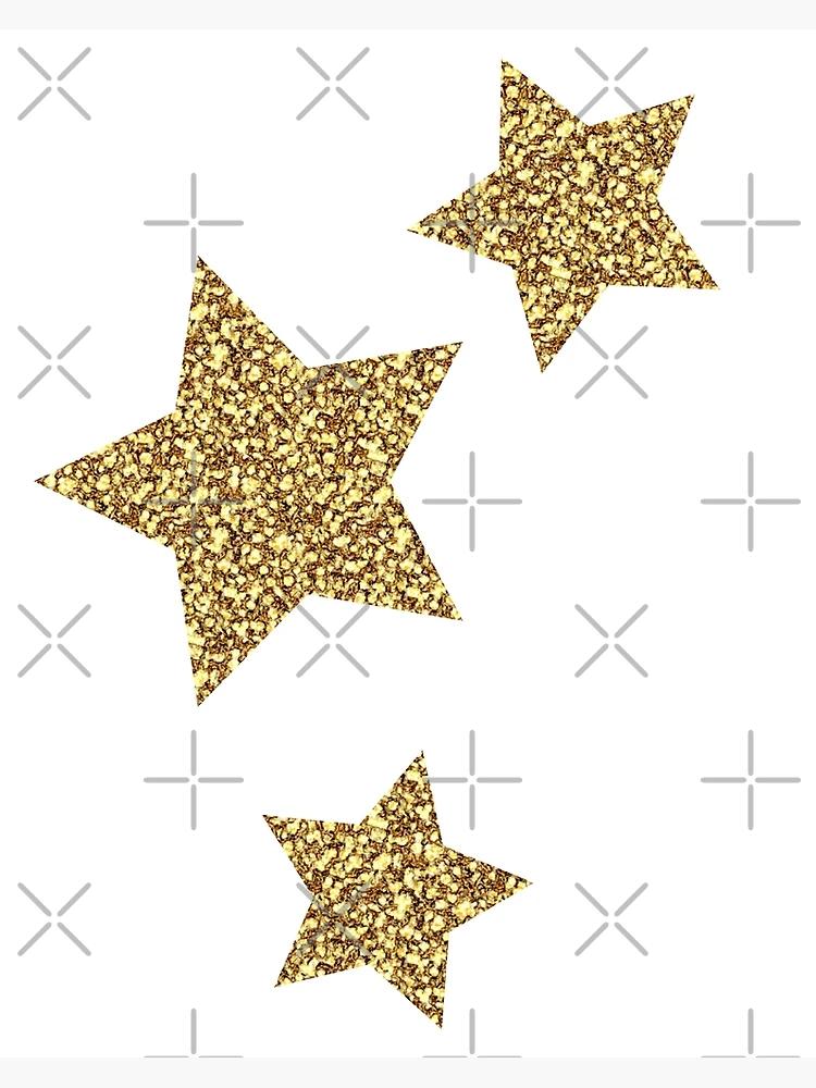 silver glitter stars Greeting Card for Sale by jaceyerin