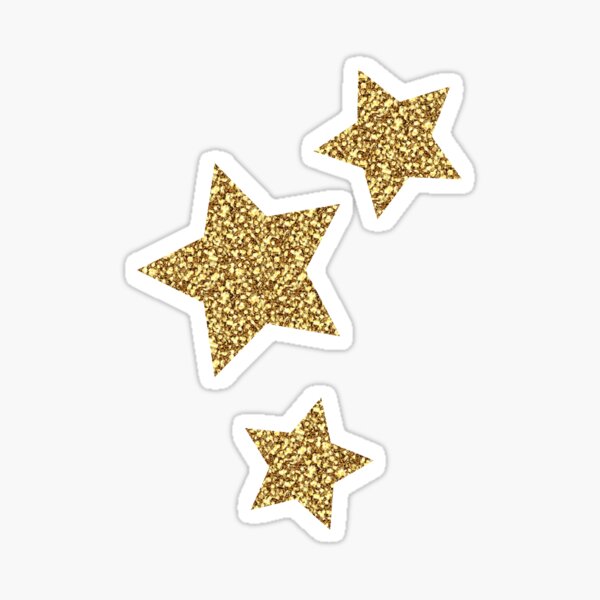 Glitter Stars Trio Sticker
