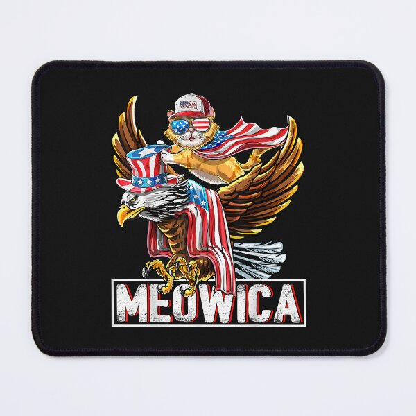 Item preview, Meowica Cat Bald Eagle 4th of July Patriotic designed and sold by MissouriBoyer.