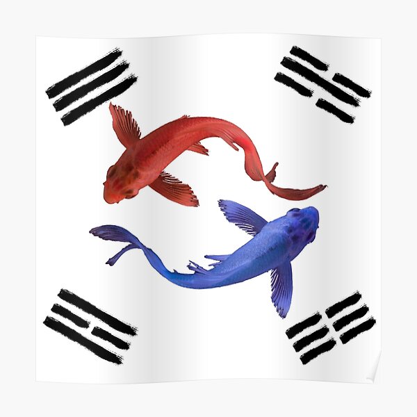 "Korean flag Yin Yang" Poster for Sale by RandomDesigns Redbubble