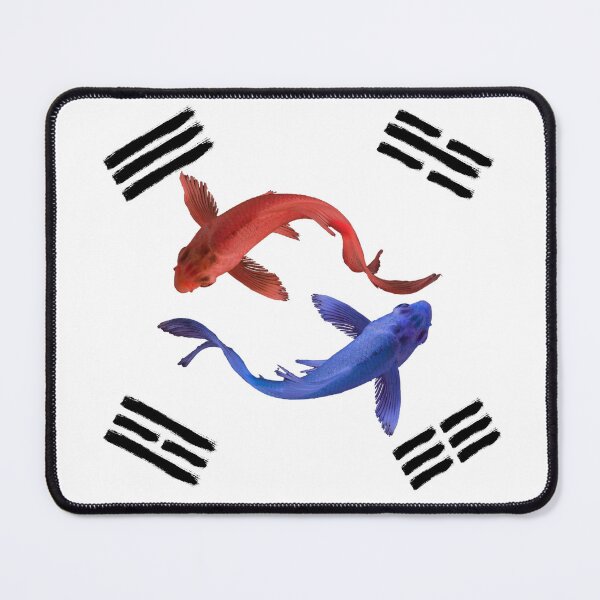 Aperçu de l'œuvre Drapeau coréen Yin Yang créée et vendue par Random--Designs.