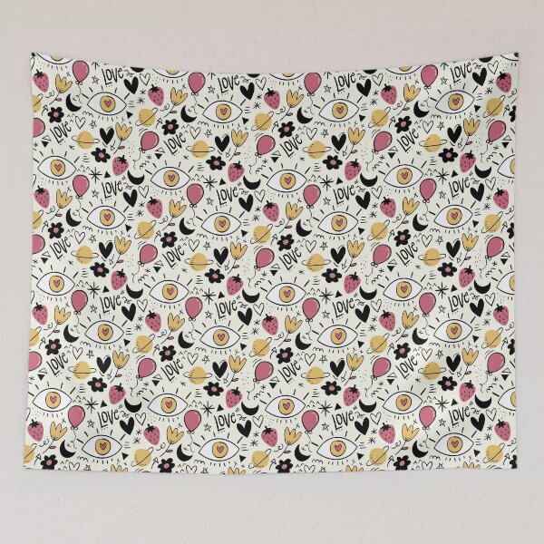 Item preview, Love Strawberry Flower Doodle designed and sold by Marvs29.