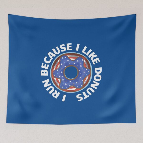 Item preview, I Run Because I Like Donuts designed and sold by RedTomasB.