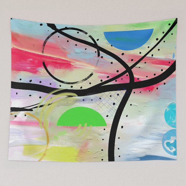 Item preview, Abstract Art "Dancing Planets" designed and sold by myDigitalArt.