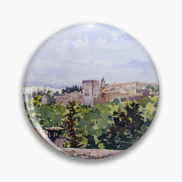 Item preview, The Alhambra and Sierra Nevada from Mirador San Nicolás, Granada designed and sold by Margaret Merry.