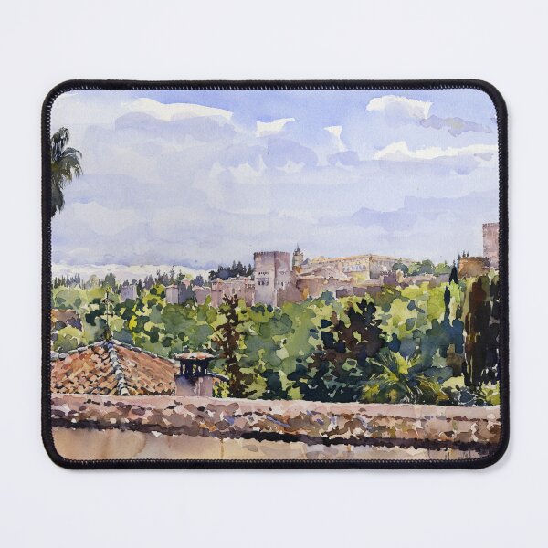Item preview, The Alhambra and Sierra Nevada from Mirador San Nicolás, Granada designed and sold by Margaret Merry.