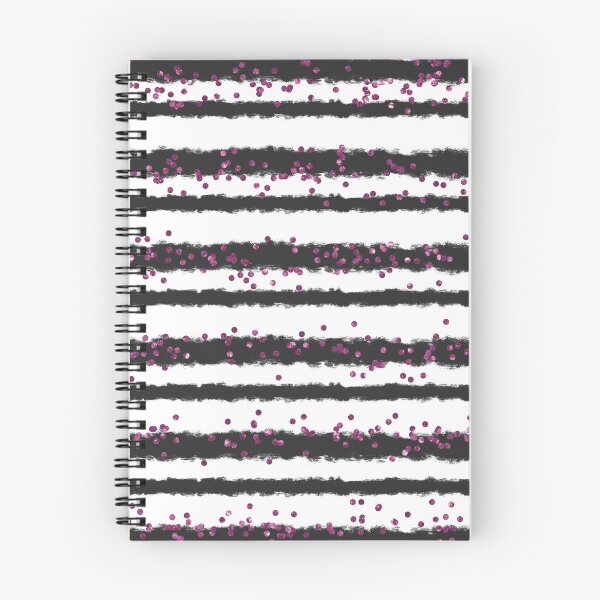 Item preview, Black Pink Stripes Glitter 8 designed and sold by Silpaza.