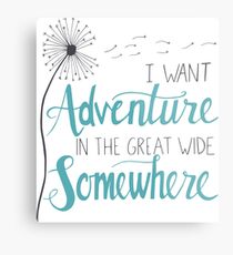 I want Adventure Metal Print