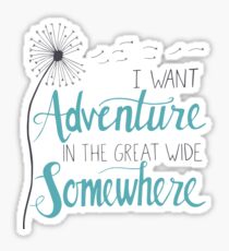 I want Adventure Sticker