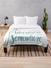 I want Adventure Throw Blanket