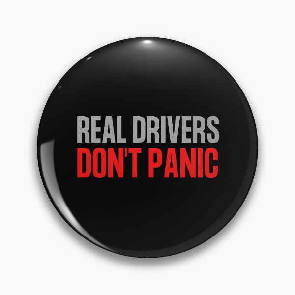 Item preview, Real Drivers Don't Panic designed and sold by diip.