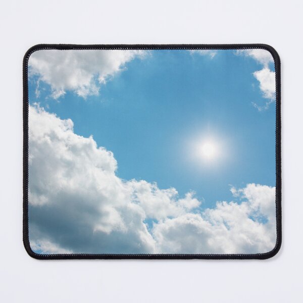 Item preview, Blue sky with white fluffy soft clouds and sunshine designed and sold by Fashion through the ages.