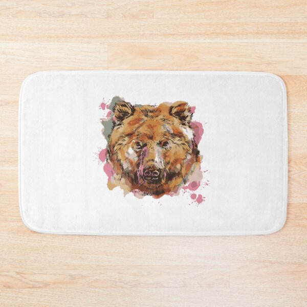 Item preview, bear-wild-animal-watercolor-t-shirt-design designed and sold by JAMALSTORE92.