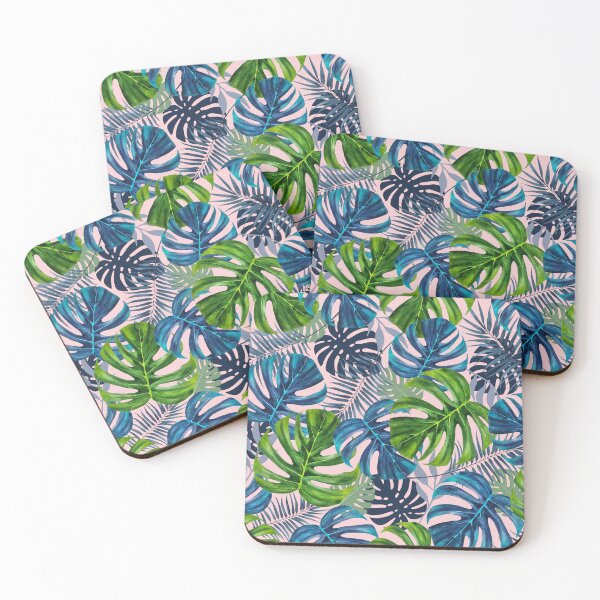 Item preview, Tropical Leaves with Pink Background designed and sold by AmphoraGhost.