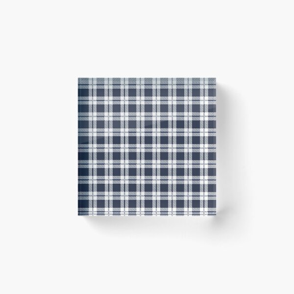Item preview, Blue And White  Clan Clark Tartan Plaid designed and sold by Tamas Das.