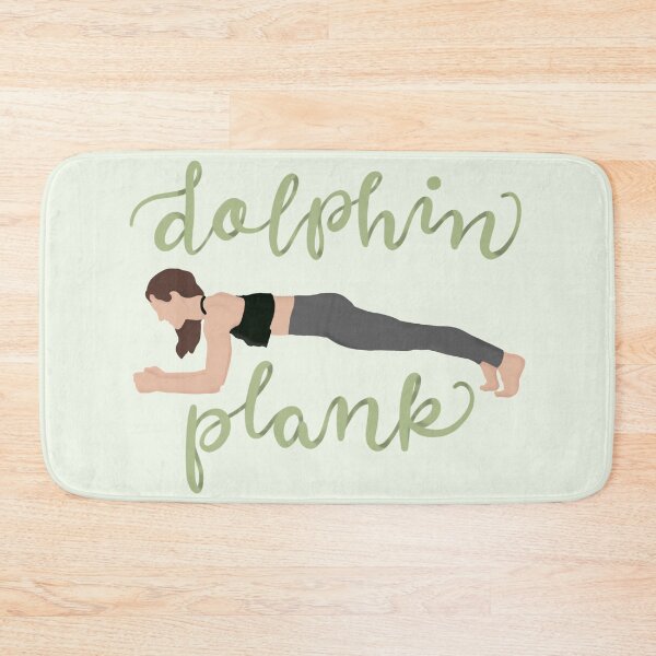 Item preview, Dolphin Plank Pose | Yoga Poses Minimalist Zen Green | Hand-Drawn People with Pose Reference Title designed and sold by harmoneer.