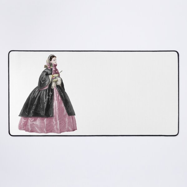 Item preview, Victorian Lady with bonnet and crinoline dress designed and sold by Fashion through the ages.