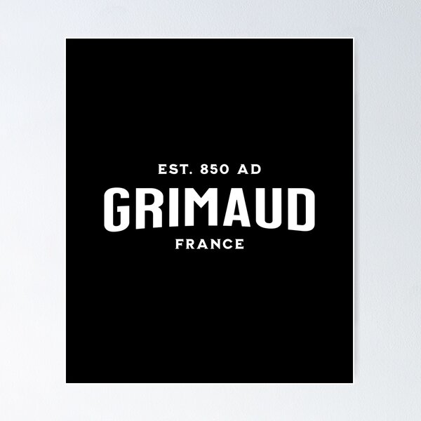 Artikelvorschau, Französische Stadt Grimaud Frankreich entworfen und verkauft von GraphismNinja.