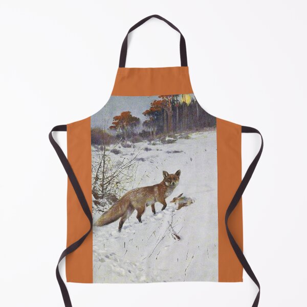 Item preview, Red Fox in the Snow European Vintage Art designed and sold by StudioMollymook.