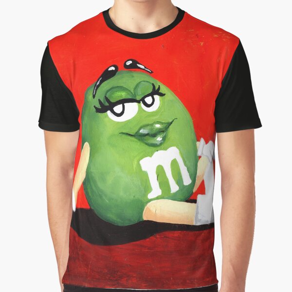 M & Ms verts T-shirt graphique