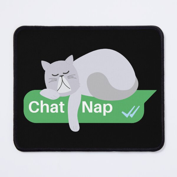Item preview, Persian Cat sleeping on a Text Box | Catnap designed and sold by Fluffy-Vectors.