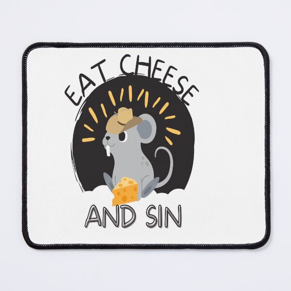Item preview, Eat cheese and sin funny cheese mouse designed and sold by jamwind.