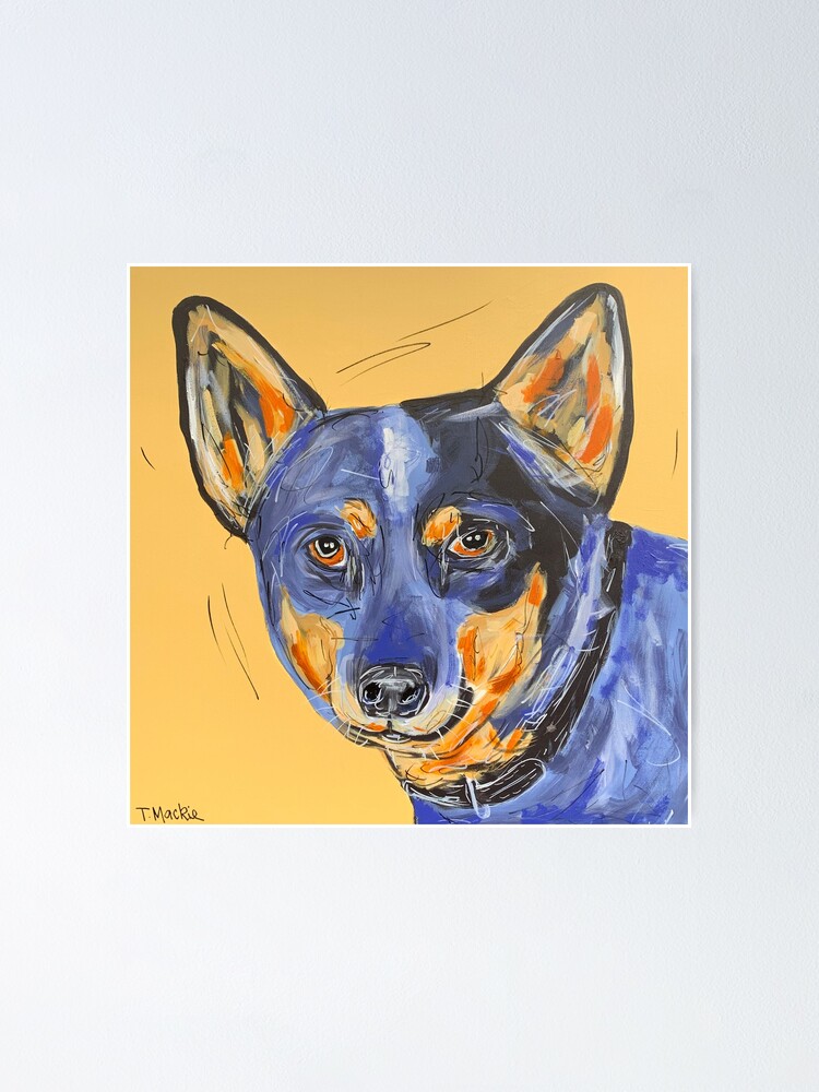 "Blue" Poster for Sale by TraceyMackieArt Redbubble