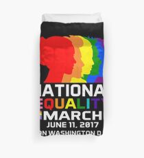 Nationaler Stolzmarsch T-Shirt Gleichheitsmarsch Washington DC Bettbezug