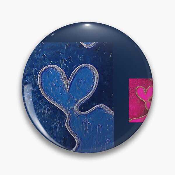Item preview, Stickers, Нeart on black, edited oil painting designed and sold by MariDaniArt.