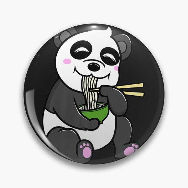 Item preview, Panda eats Ramen Chinese Panda Spaghetti Premium designed and sold by caslinidsch.