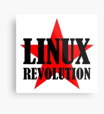 Linux Revolution Large Metal Print