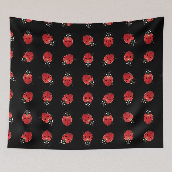 Item preview, Seven spot ladybugs seamless pattern designed and sold by Ricogfx.