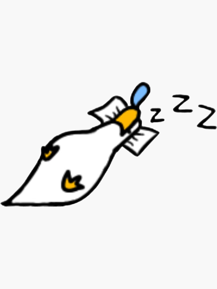 "Sleeping Duck" Sticker for Sale by ArteDelFrijol Redbubble