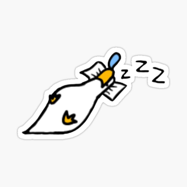 "Sleeping Duck" Sticker for Sale by ArteDelFrijol Redbubble